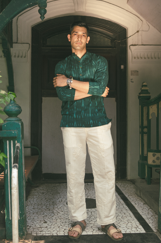 Green Short Kurta