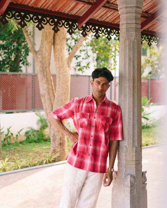 Red Kannur Shirt