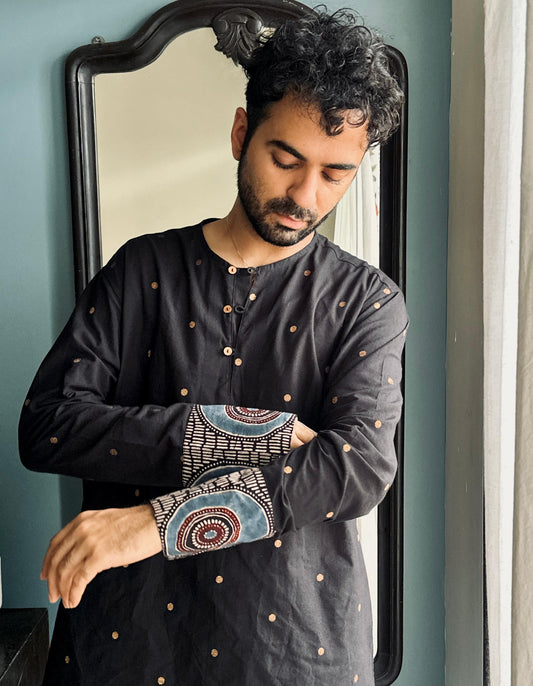 Black Short Kurta