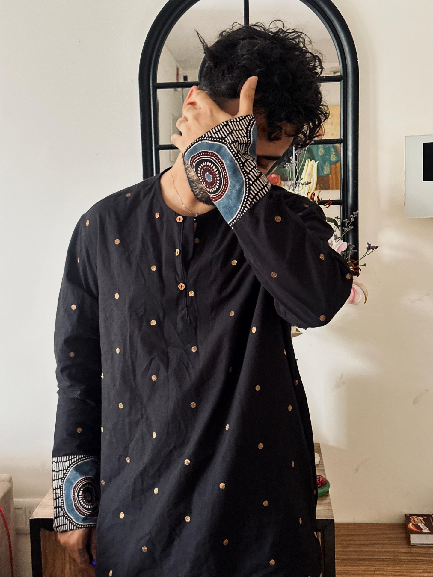 Black Short Kurta