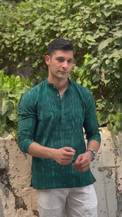 Green Short Kurta